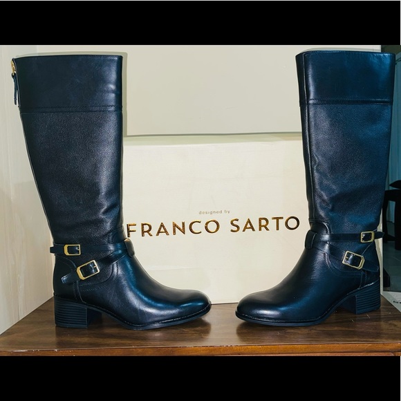 Franco Sarto Wide Calf Riding Boots Size 8 - Picture 1 of 3